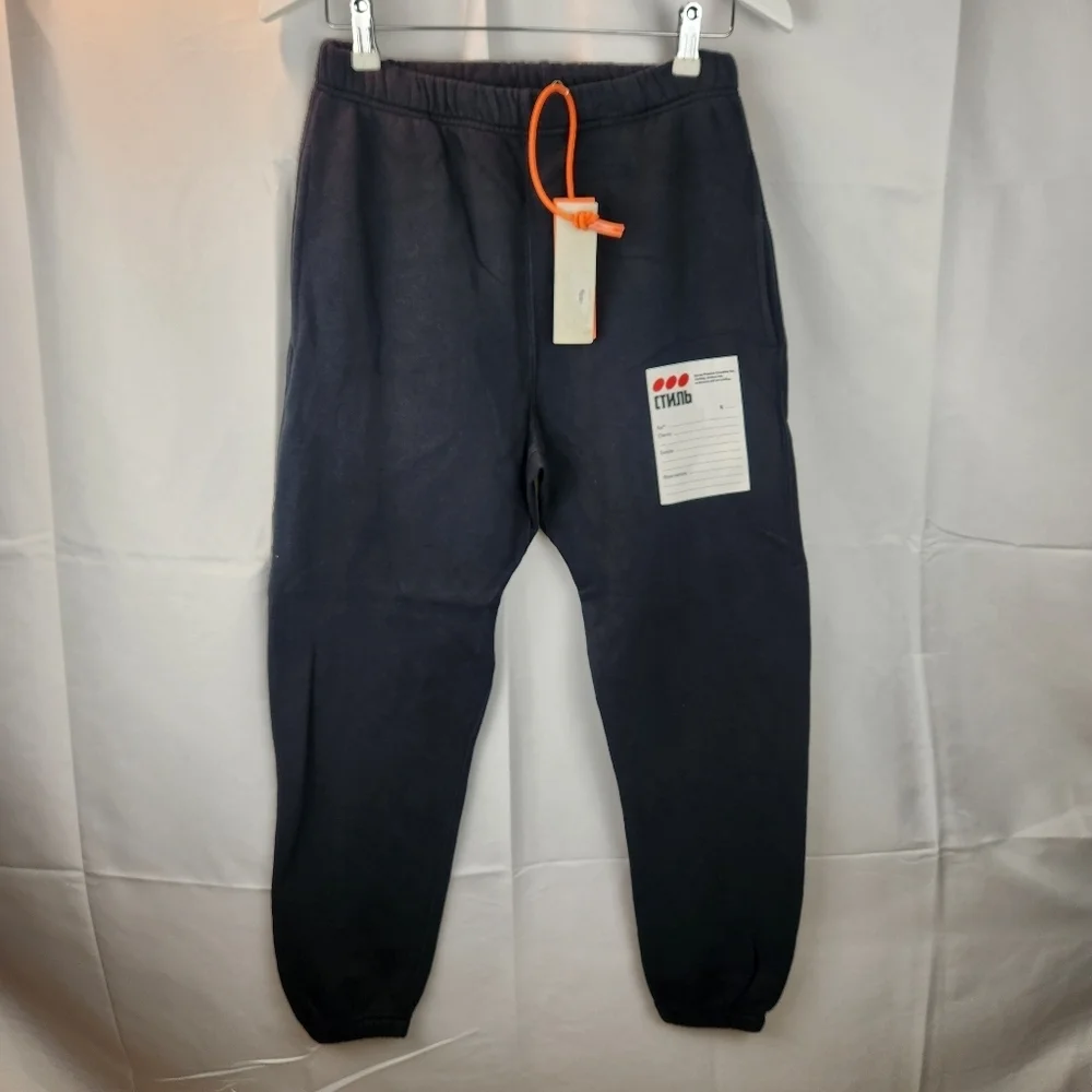 Heron Preston stick label sweatpants off black size S BNWT